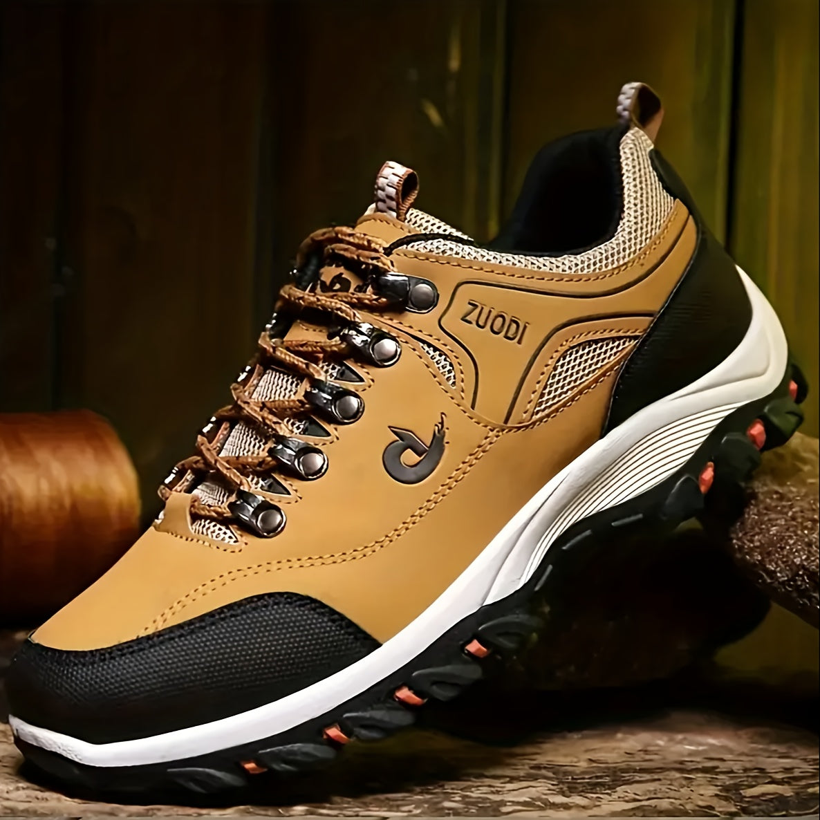 Men's Thermal Hiking Sneakers with Plush Lining Non-Slip Outsole All-Season