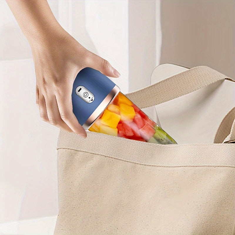 Портативный соковыжималка с 2 чашками, аккумуляторный беспроводной блендер для фруктов и напитков