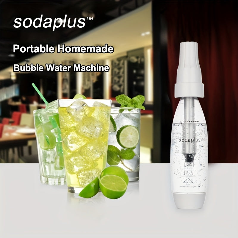 Portable soda maker for homemade carbonated beverages 0.98-9.08 L capacity dual gas system non-electric for sodas and juices