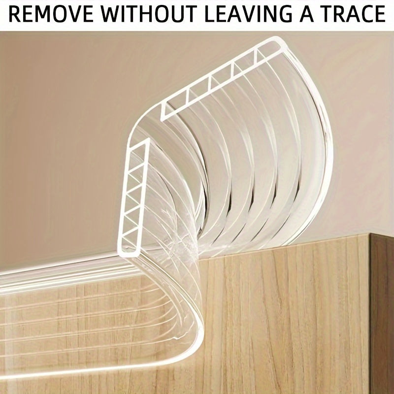 Polyethylene Wall Corner Guards 3-Pack Transparent Edge Protectors for Furniture Safety