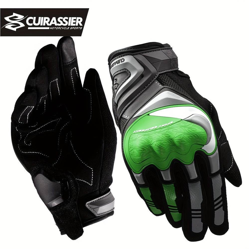 Unisex Motorcycle Gloves Microfiber Protective Touch Screen Reflective