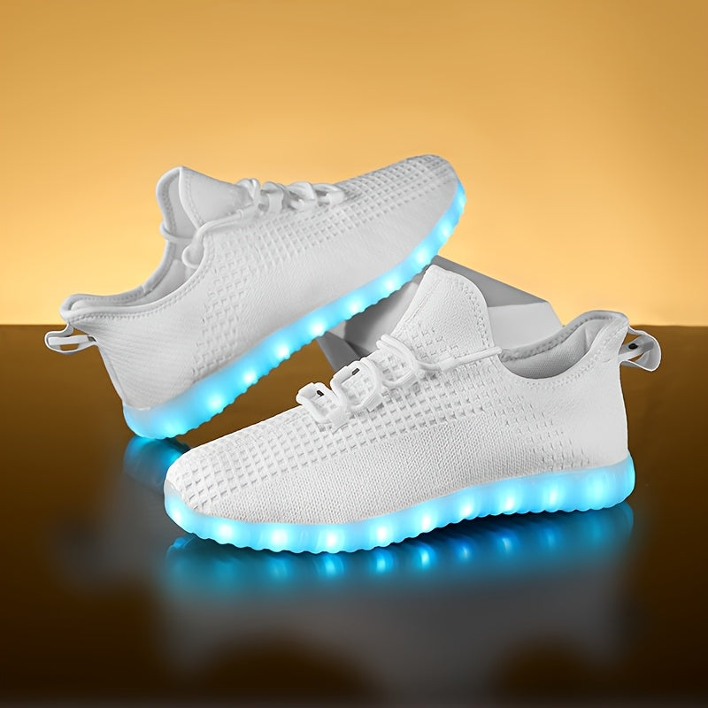 Ayollar uchun kundalik LED yoritgichli sport poyabzali USB qayta zaryadlanadigan qorqinchli yoritgichli sport poyabzali