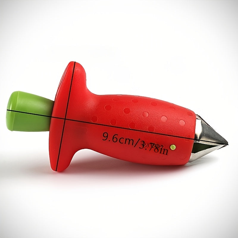 Stainless Steel Strawberry Corer Kitchen Tool for Effortless Stem Removal