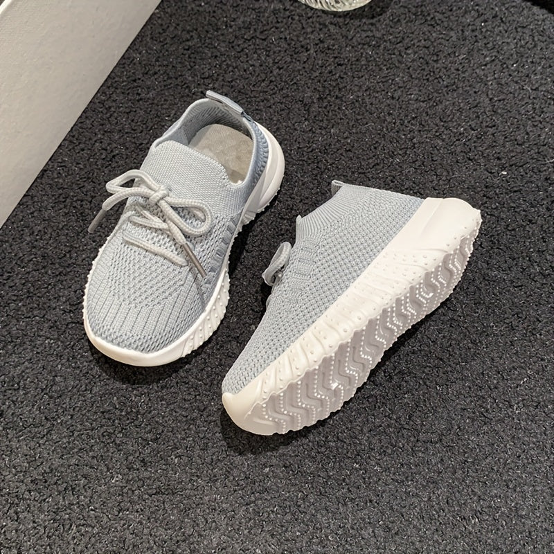 Pink Girls' Mesh Slip-On Sneakers with Bow Detail for Casual Wear in Fall Spring Summer