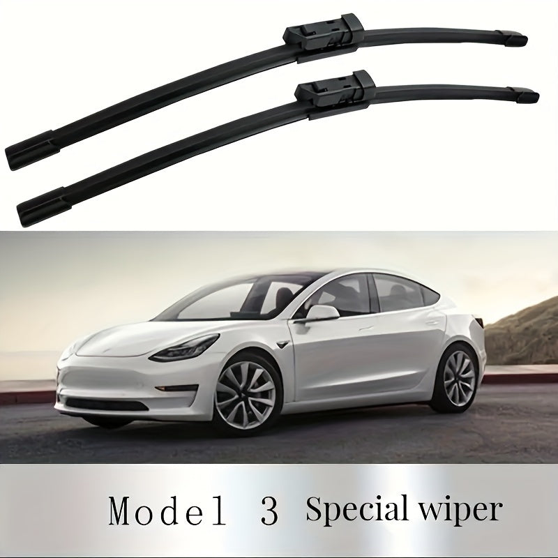 High-Definition Silent Wiper Set for Tesla Model Y and 3, 2 Pack