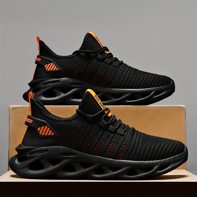 Erkaklar uchun zamonaviy yangi tasodifiy krossovkalar, barcha mavsumlar uchun mukammal, nafas oladigan, sirpanmaydigan dizayn.