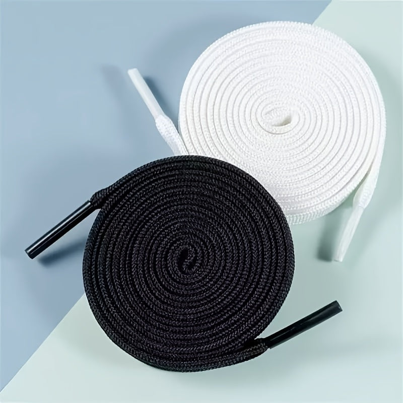2Pcs Durable Nylon Flat Shoelaces for Sports Shoes and Boots