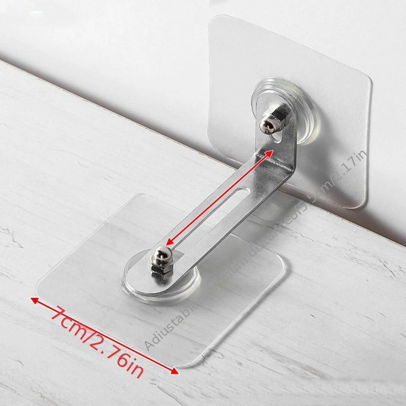 Set of 2 Anti-Tipping Furniture Fixing Devices for Cabinets and Wardrobes