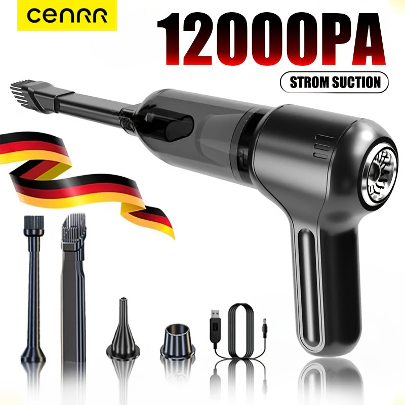 12000PA Handheld Car Vacuum Cleaner 80W Brushless Motor Wireless Portable Dust Suction