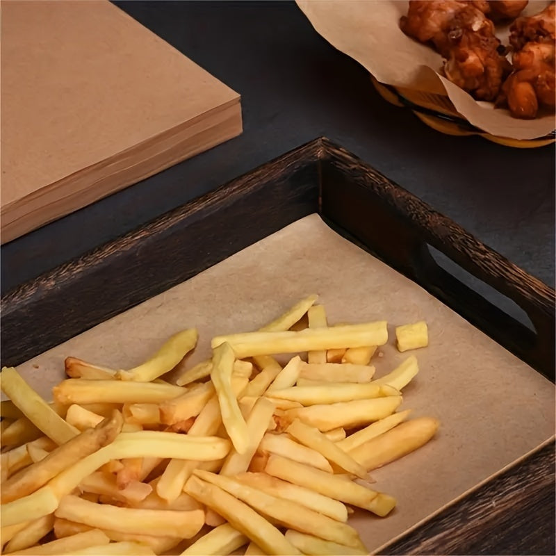 50/100/200 dona yopishmaydigan qog'oz pechka varag'i pishirish uchun 15.24x20.32cm