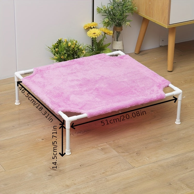 Cama hamaca para gatos con estructura metálica, desmontable, a prueba de humedad y lavable