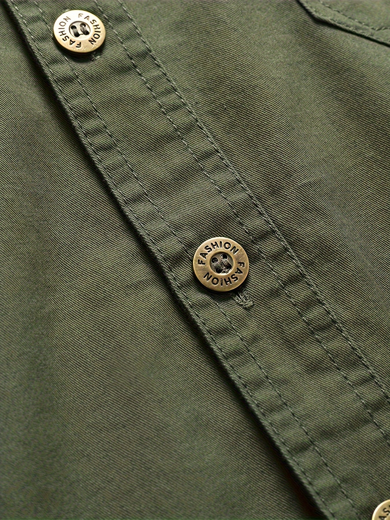 Мужская хлопковая повседневная рубашка с длинным рукавом, однотонная, свободного кроя, с лацканами, карманами, для весны и осени