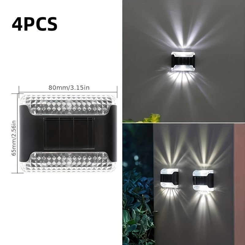 Наружная солнечная настенная лампа декоративная светильник вверх и вниз для кемпинга, автодома