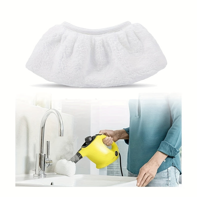 Paños de microfibra blancos para vapor, reemplazables, lavables, paquete de 12 para limpiadores a vapor