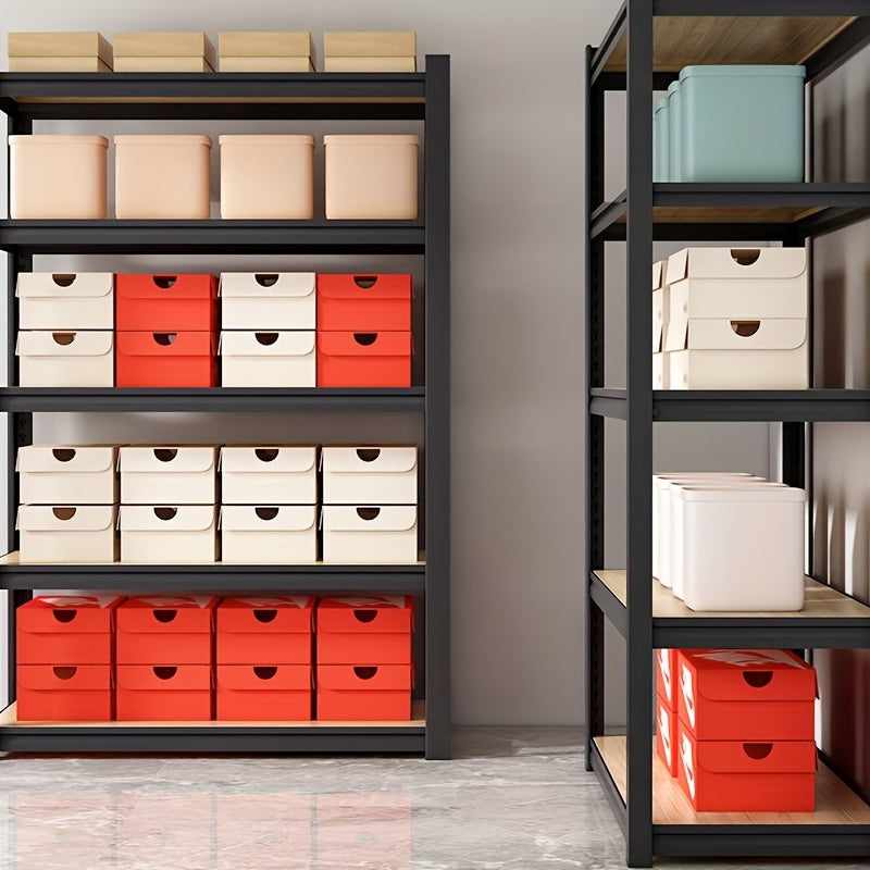 Adjustable Heavy Duty Storage Shelf for Garage Warehouse Basement Pantry Car Food Steel Wood