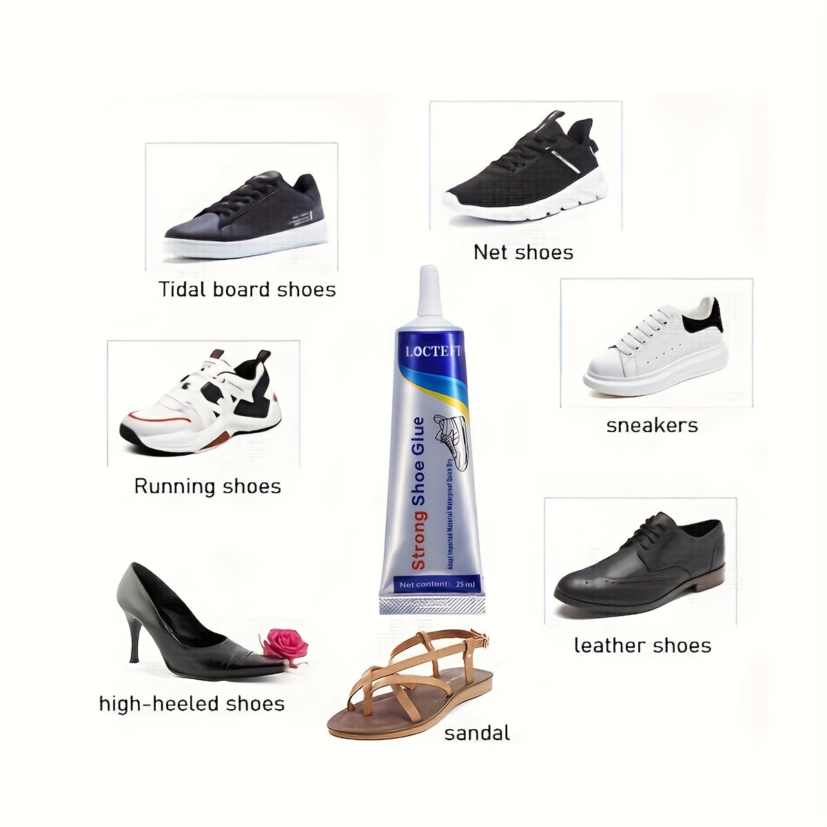 25ml Waterproof Shoe Repair Glue for Leather and Sports Shoes