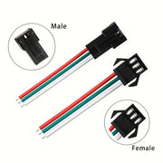5 Pairs JST SM Series Male Female Cable Connectors for LED Strip Light Drivers 2/3/4/5/6 Pin
