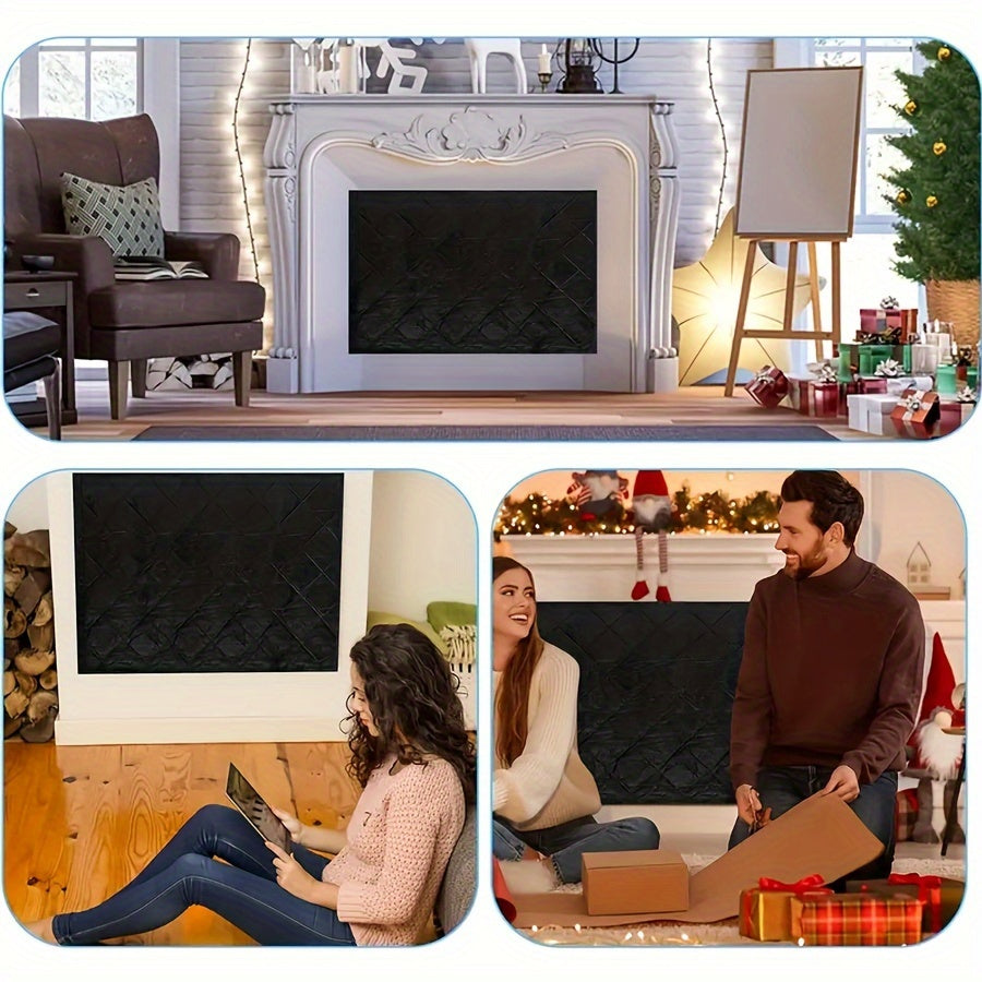 Magnetic Fireplace Blanket 41x29 Inches Draft Stopper Heat Retention