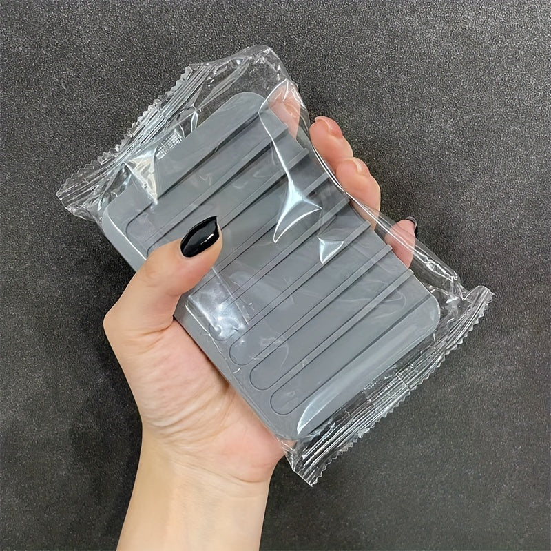 Jabonera de silicona con función de drenaje para baño o cocina