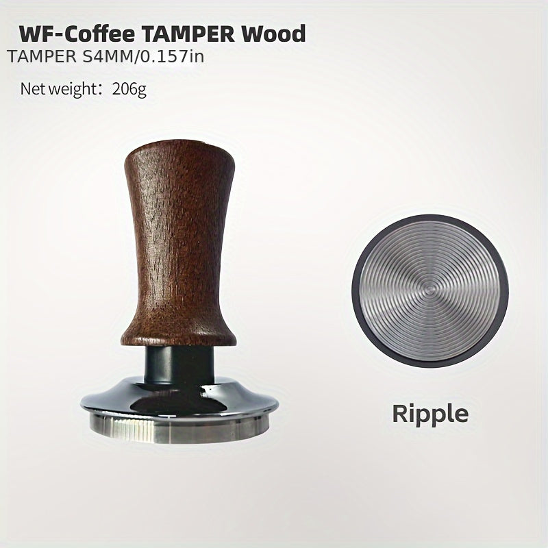 Red Coffee Press with Adjustable Level Knob 51-58mm Elatic Pressure Hammer