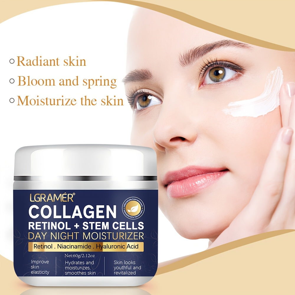 Crema facial de colágeno con retinol para todo tipo de piel 60g Hidratante reafirmante suavizante