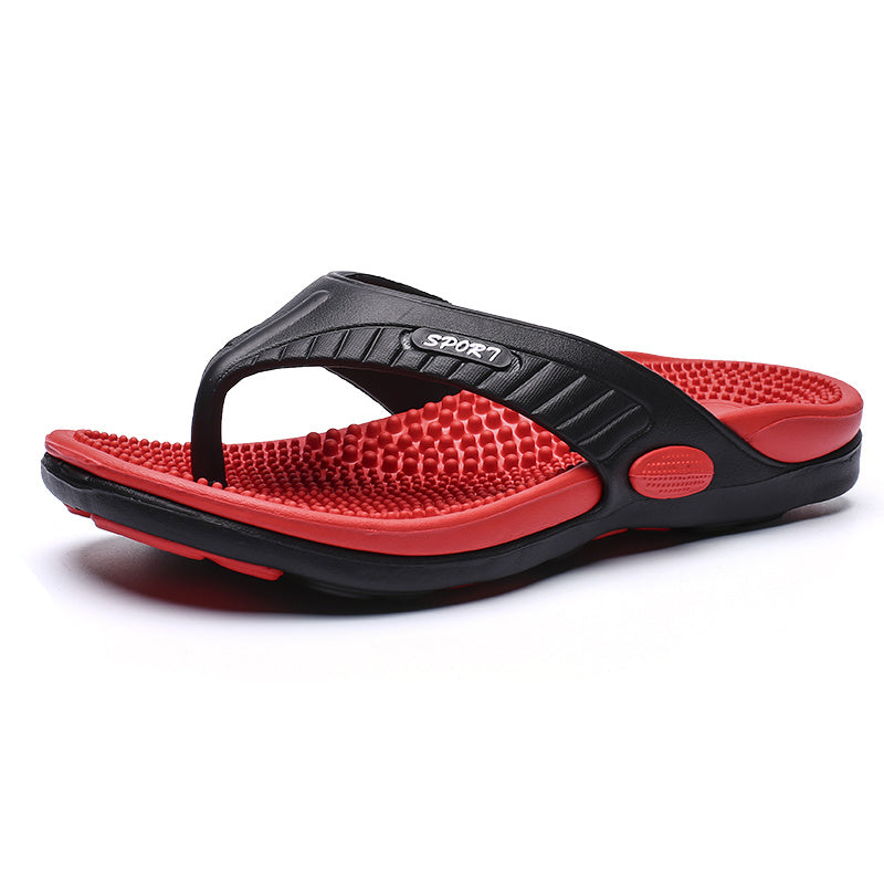 Adult Unisex EVA Slip-On Acupressure Massage Slippers with Arch Support Shock Absorption and Anti-Slip for Indoor Outdoor Summer
