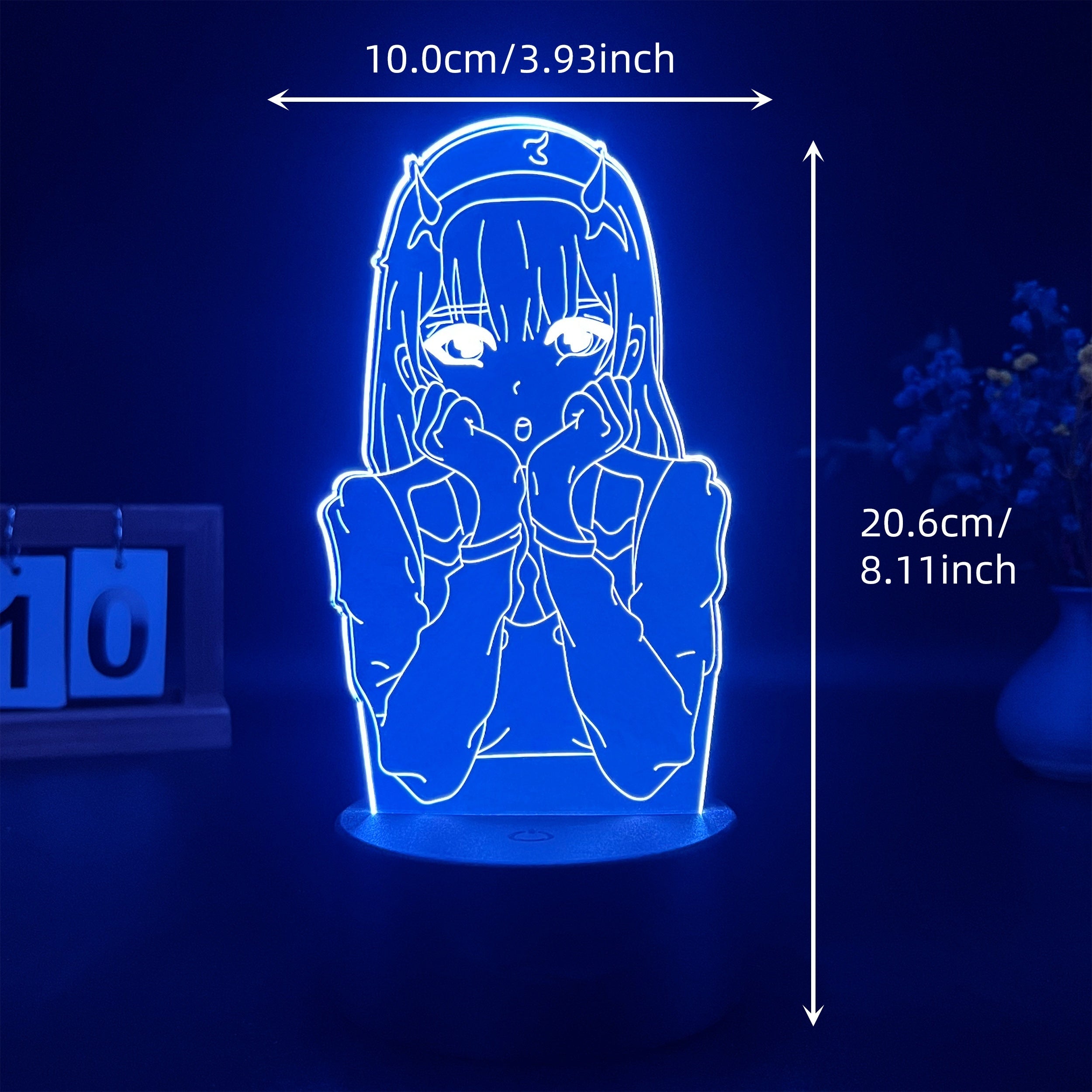 3D Cartoon Character Night Light Touch Control Seven Color Gradient Bedroom Decor