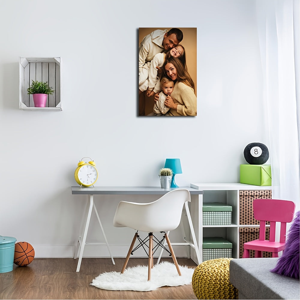 Персонализированный семейный и парный фотоальбом - УФ-печать коллекции сувениров на индивидуальном холсте размером 16x24 дюйма, персонализированная печать фотографий, размер: 40x60 см