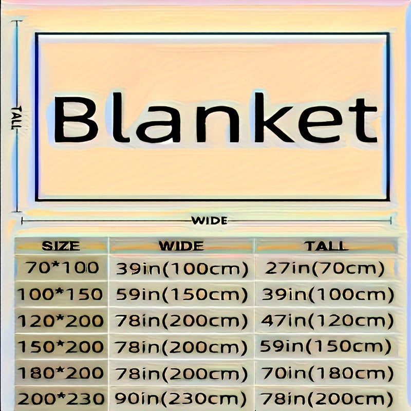 Reversible Geometric Pattern Blanket for Sofa and All Seasons 350g Polyester