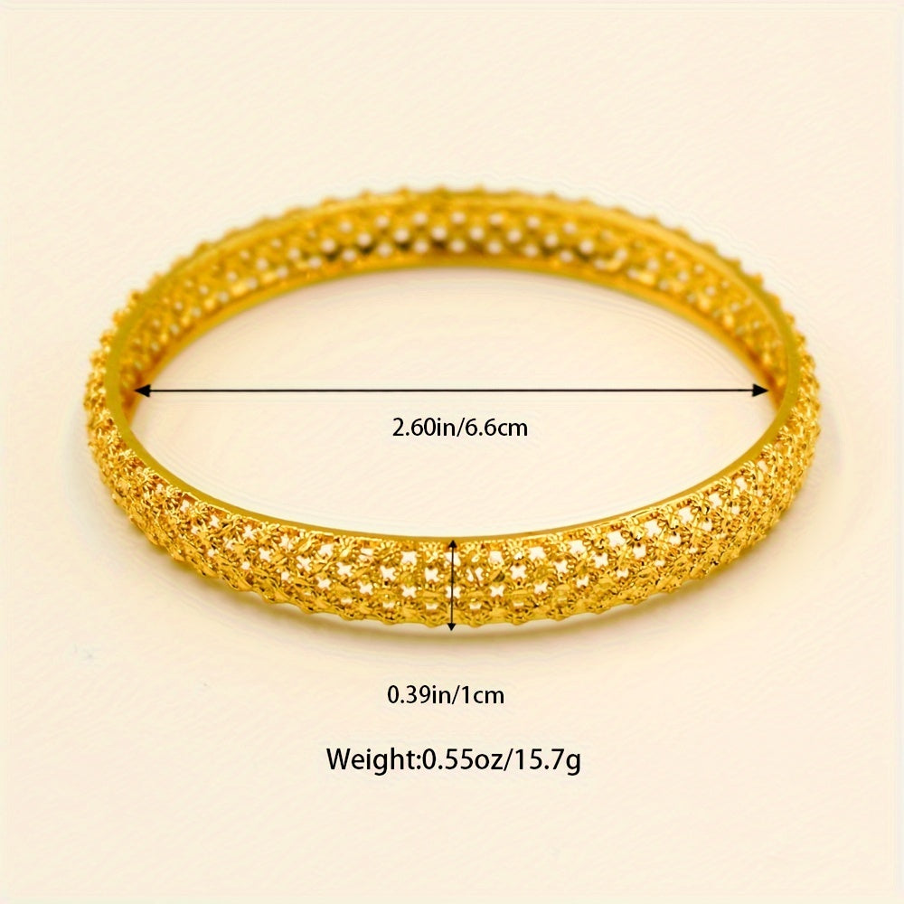 Women’s 2-Piece Bangle Set Non-Plated Alloy Jewelry for Daily Wear and Gifting