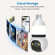 Smart WiFi Camera with Auto-Tracking Night Vision Two-Way Audio 1080P Security