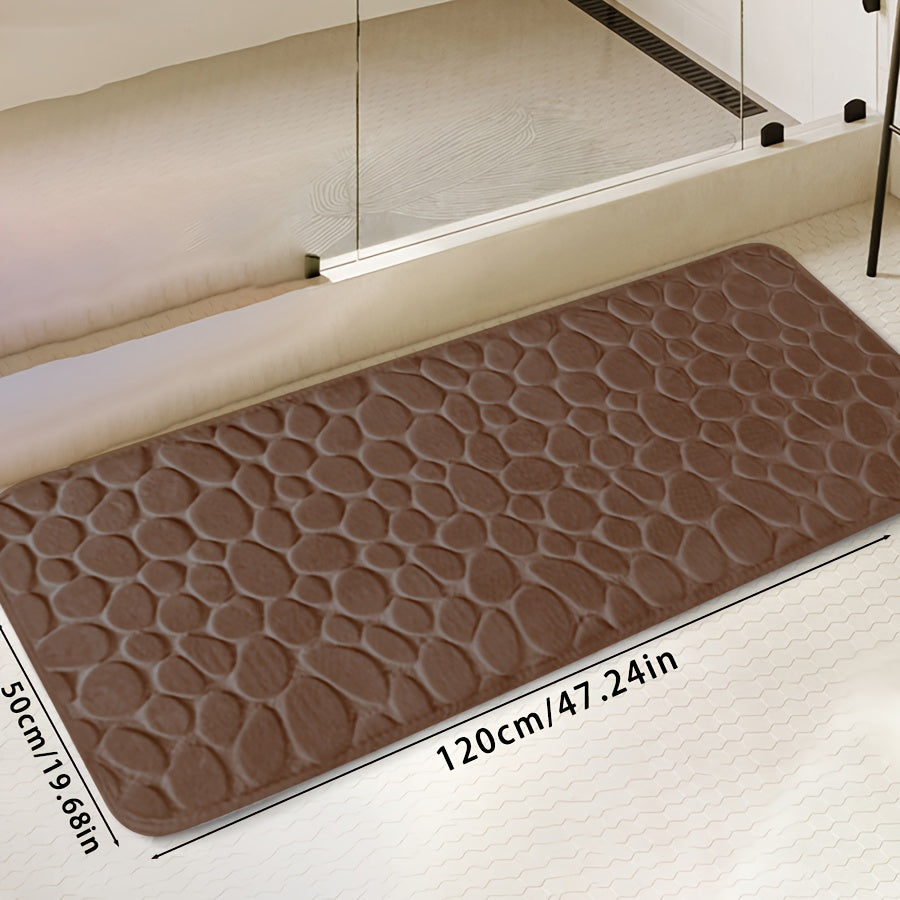 Zarif tosh naqshli poliester hammom matosi, yuqori zichlikdagi ko'pik, sirpanmaydigan to'qima dizayni. Hammom, dush, hammom bezaklari uchun juda singdiruvchi va yumshoq qulaylik.