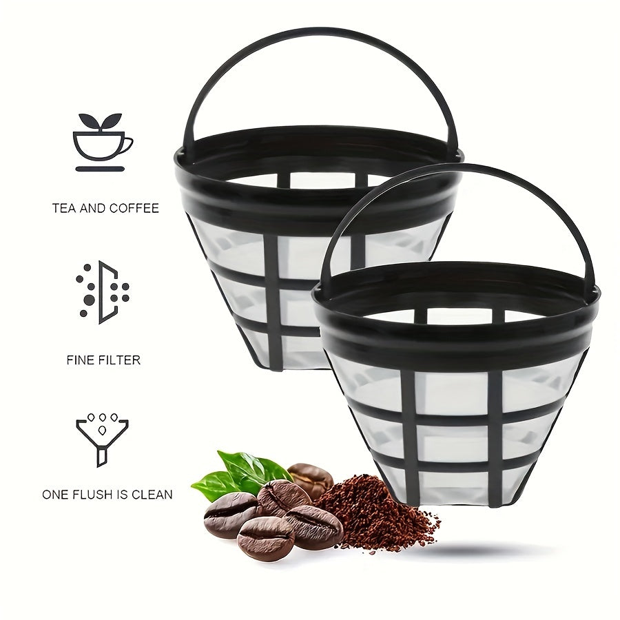 Reusable Coffee Filter Basket for Drip Coffee Makers - Easy Clean, Durable