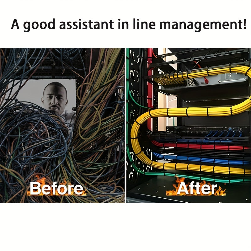 1000 Pack Black Nylon Cable Ties Assorted Sizes Water-Resistant UV-Resistant