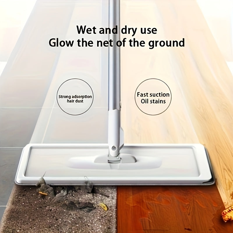 Microfiber Mop and Bucket Set with Hands-Free Washing System for Floor Cleaning