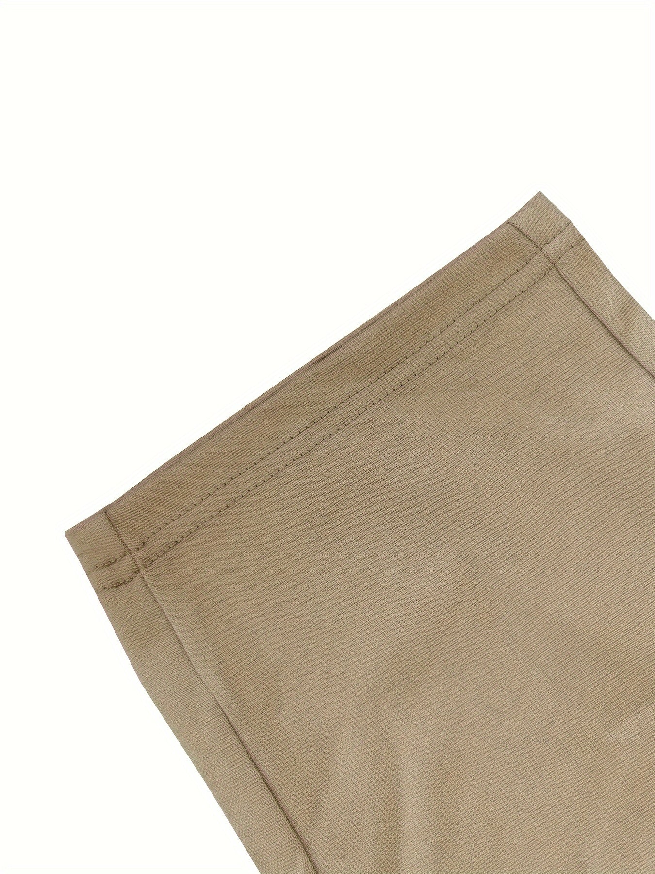 Men's Skinny Fit Polyester Knit Pants with Zipper Detail for All Seasons