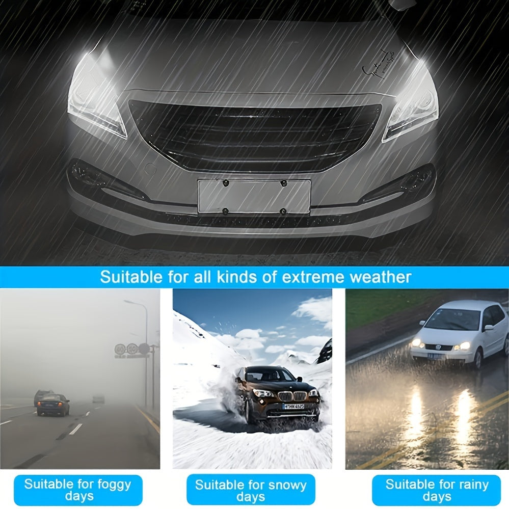 Car LED Daytime Running Lights 12V Yellow Sequential Turn Signal Pair