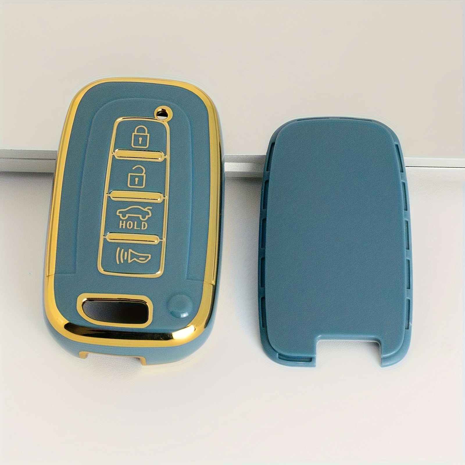 Universal TPU Key Fob Cover for Car Remote Smart Key Case Black