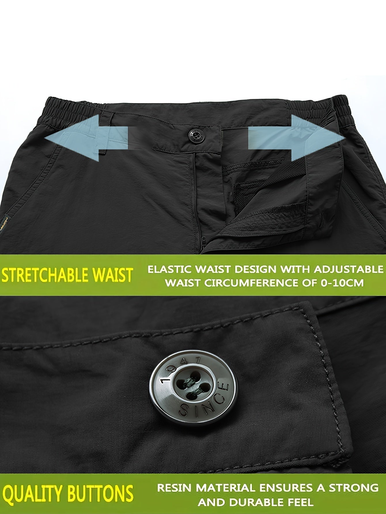 Мужские карго-штаны повседневные для отдыха на природе, из полиамида, однотонные, с застежкой-молнией, стандартный крой