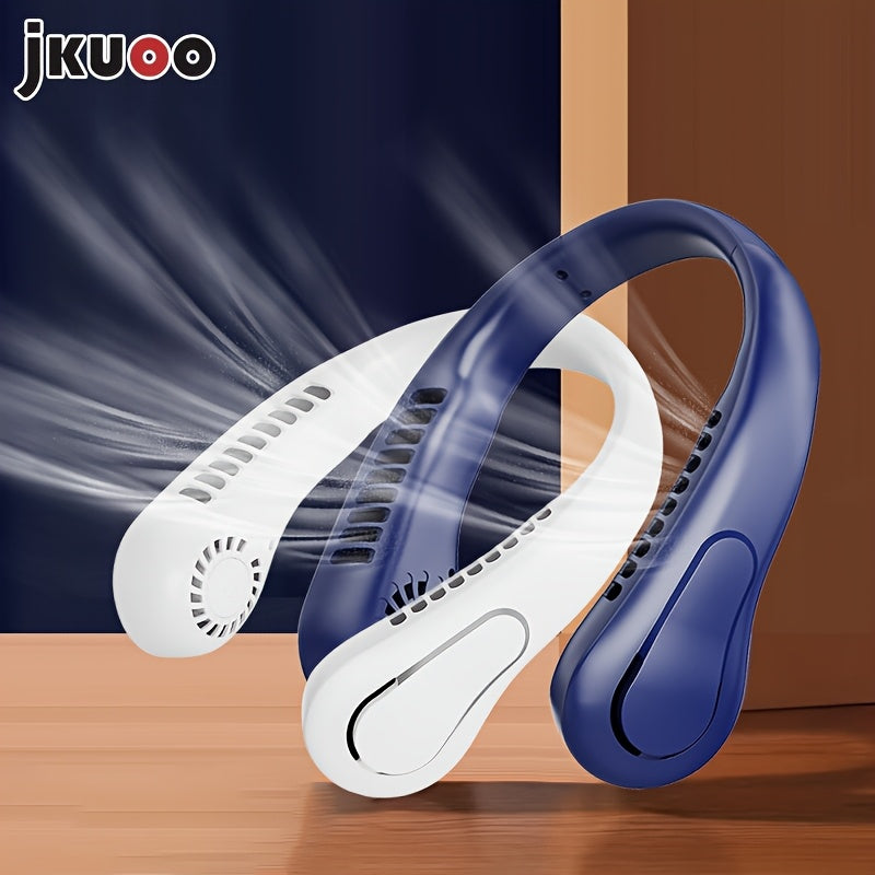 Rechargeable USB Portable Fan with Digital Display, 5-Speed, Wearable for Travel, Outdoor, Office