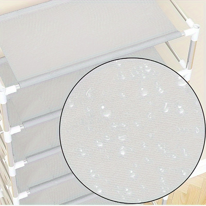 Multi-Level Shoe Organizer Plastic Metal Compact Home Storage