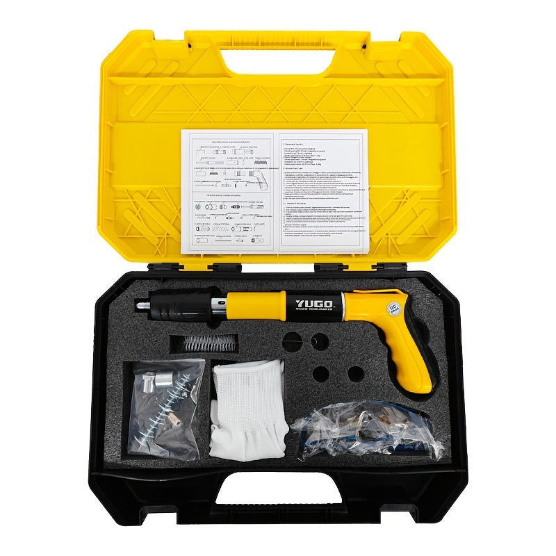 Portable Nail Gun Set for Steel Structures and Ceilings Battery-Free Home Improvement