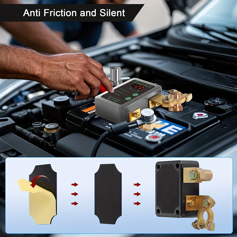 Smart Car Battery Disconnect Switch with LED Display 12V Remote Control