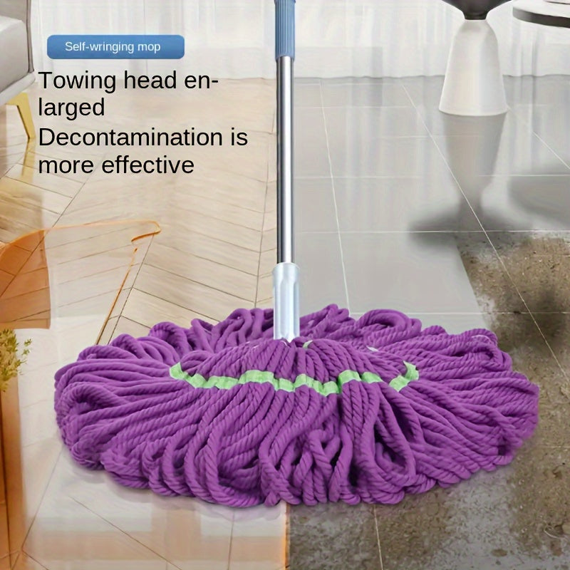 "Easy-Twist Spin Mop va Bucket Set" yog'och, plitka va laminat pollarni qo'l bilan tozalashni taklif etadi. Uy, oshxona va hammom tozalash uchun ideal bo'lgan ushbu tizim samarali pollarni tozalash uchun elektr energiyasini talab qilmaydi.