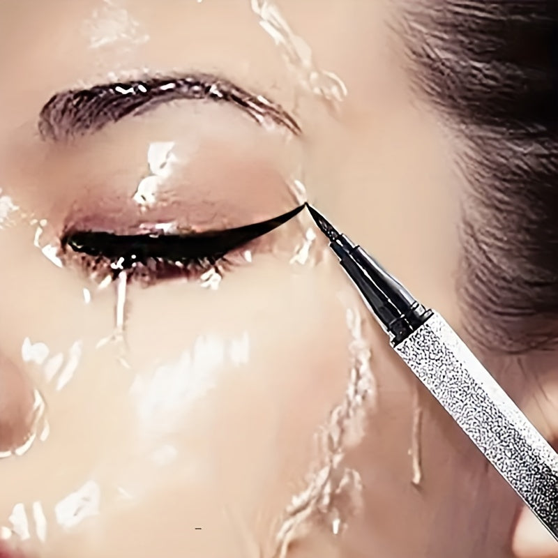Women Waterproof Black Fine Tip Eyeliner Pen Long-Lasting Smudge-Proof