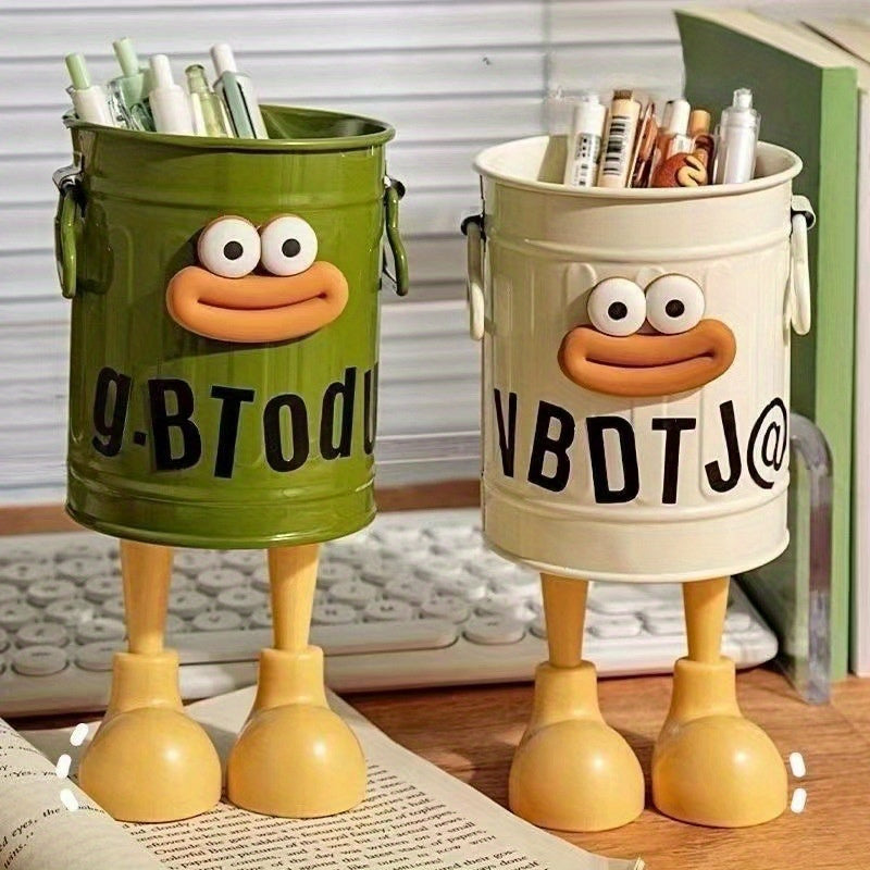 Set of 3 Cartoon Pen Holders for Office Desk Storage and Home Organization