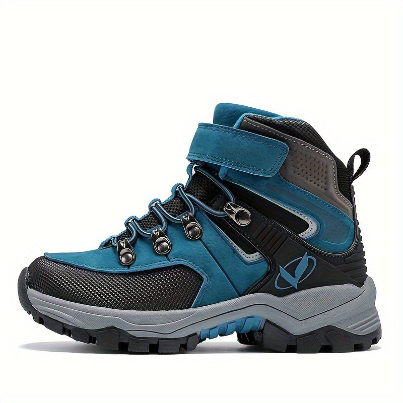 Kids Winter Hiking Boots Boys Girls Waterproof Warm Lining TPR Sole Outdoor Trekking