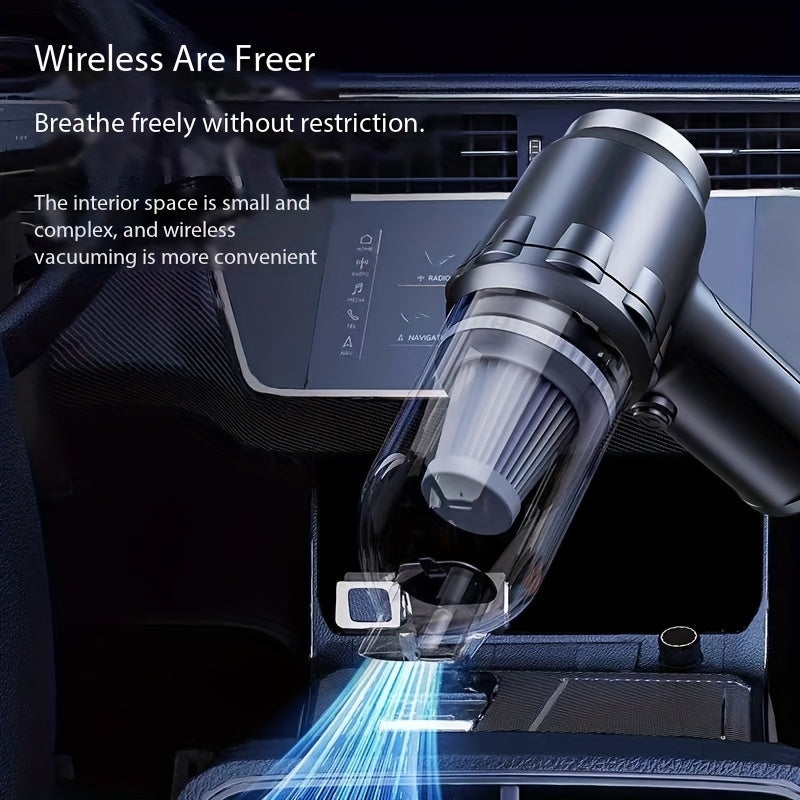 Wireless Handheld Vacuum Cleaner with HEPA Filter and Adjustable Settings