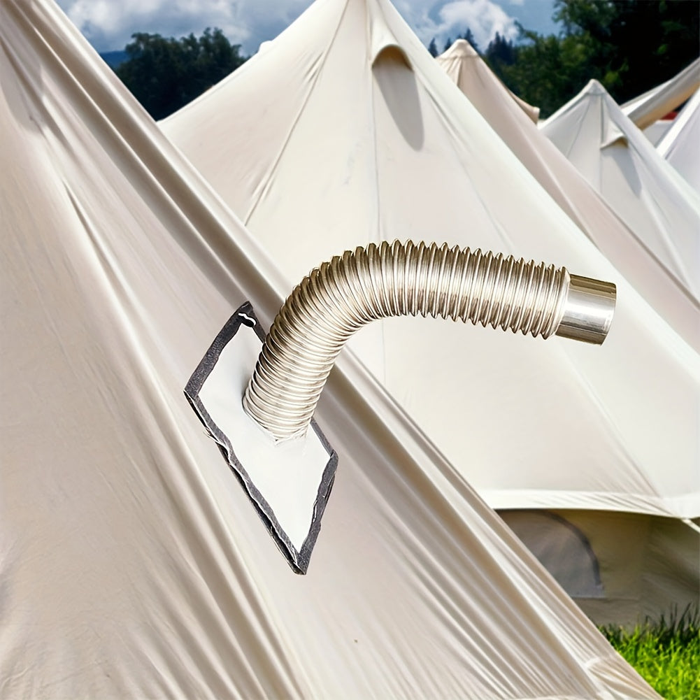 Stainless Steel 90° Elbow Chimney Liner for Indoor Outdoor Use Rust Resistant