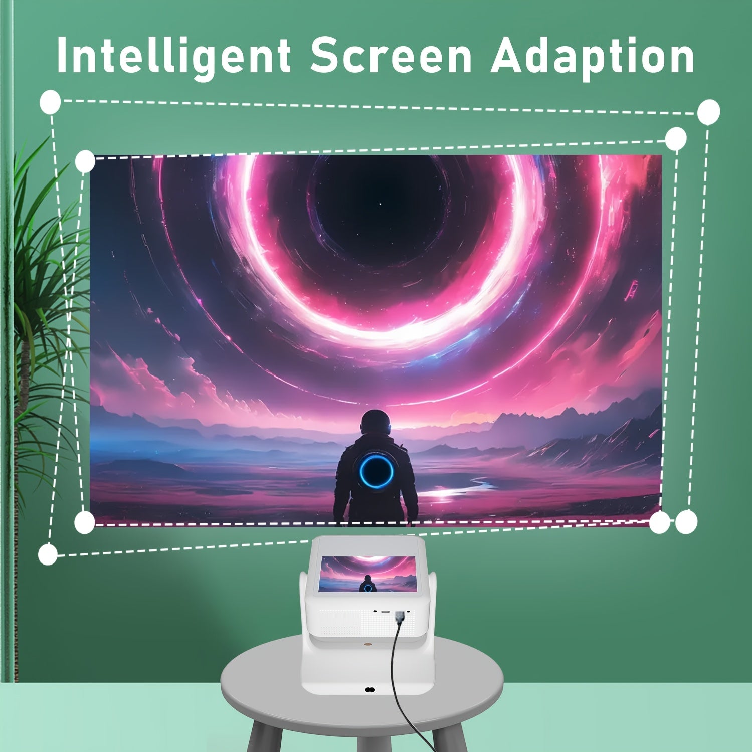 Портативный мини-проектор 1080P Full HD с поддержкой 4K, беспроводной сенсорный экран